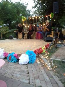 Gloria Bendi in Plaza Laheim at Boise Flamenco Fest 2013, Stage built by Juan Sanchez and Luis de La Tota, Decorations Ishi and NWF Collective