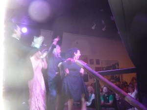 Concha Vargas, Luis de La Tota, Kina Mendez and Javier Heredia at La Peña in Berkley, CA SF Festival Flamenco Gitano 2013